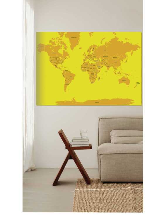 nice printed world map small customizable