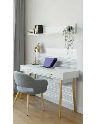 wainscot desk wall protector