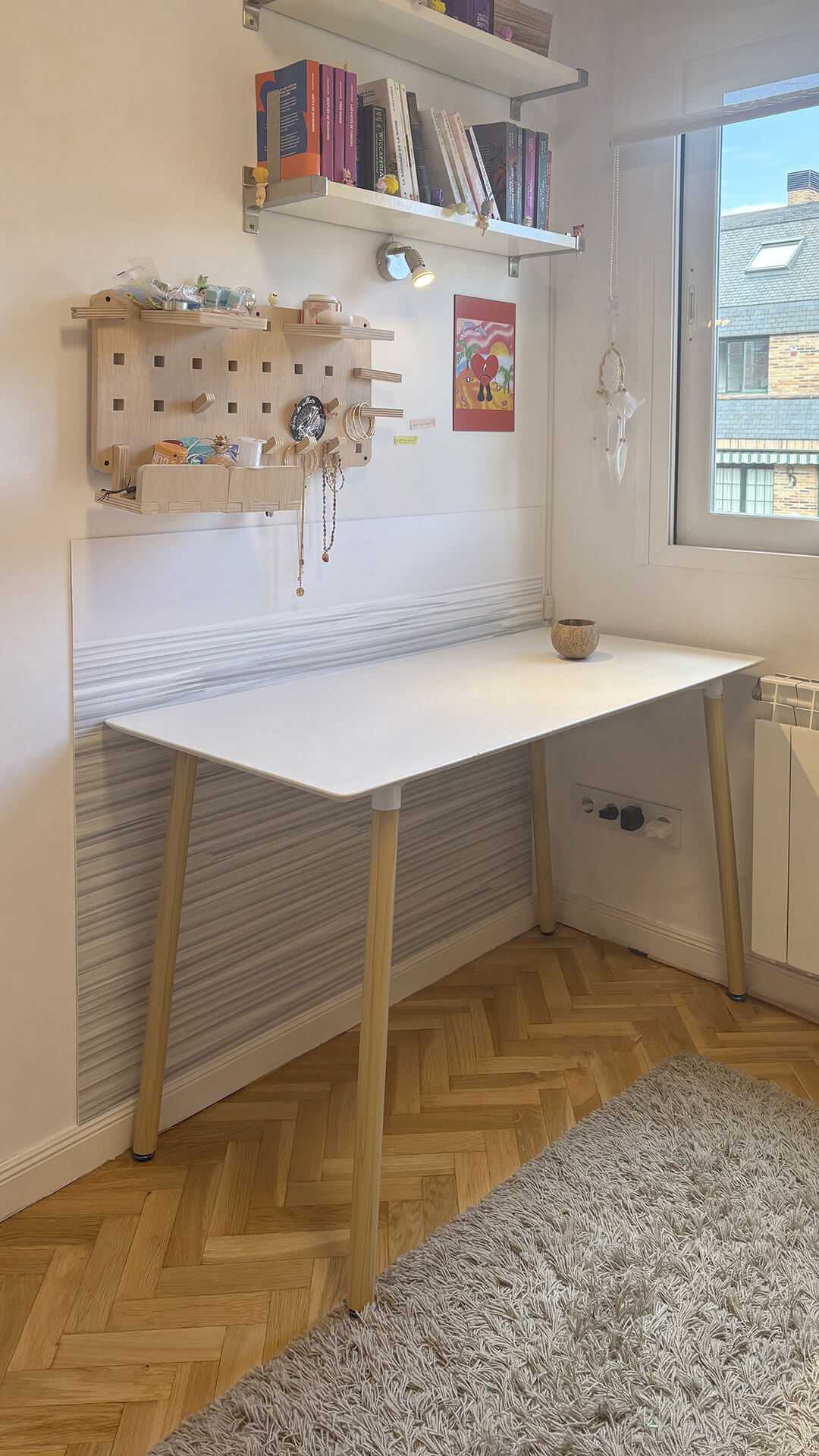 wainscot desk wall protector