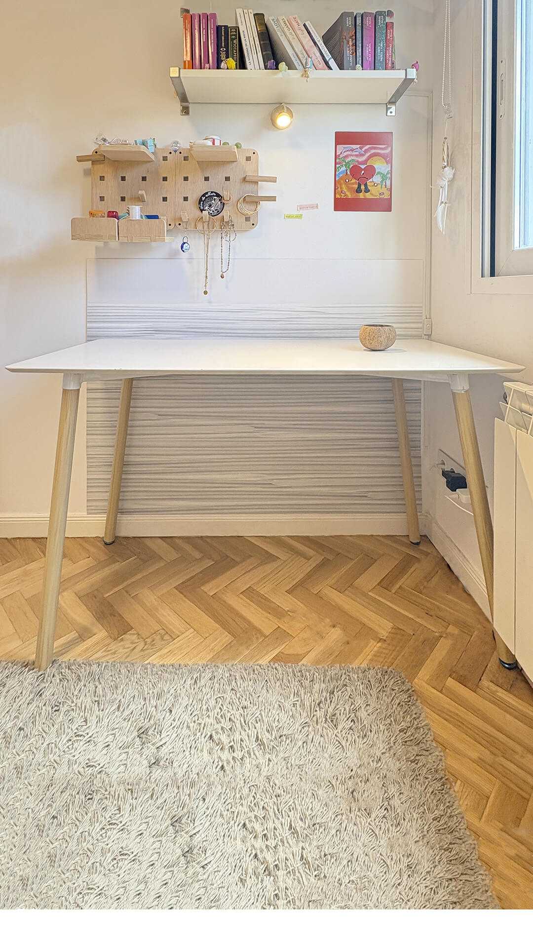 wainscot desk wall protector