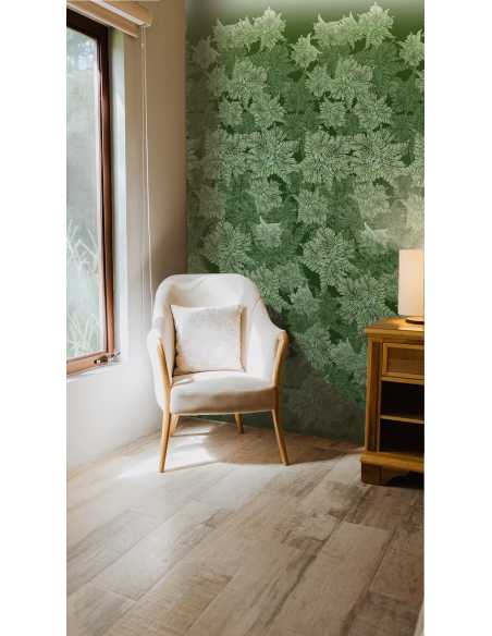 papel pintado bosque frondoso