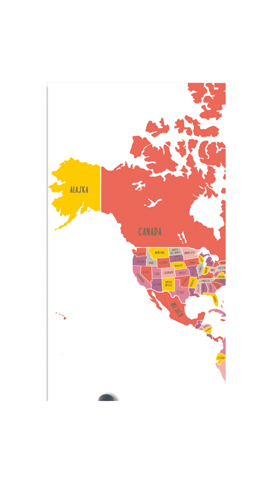 Worldmap Big for kids English