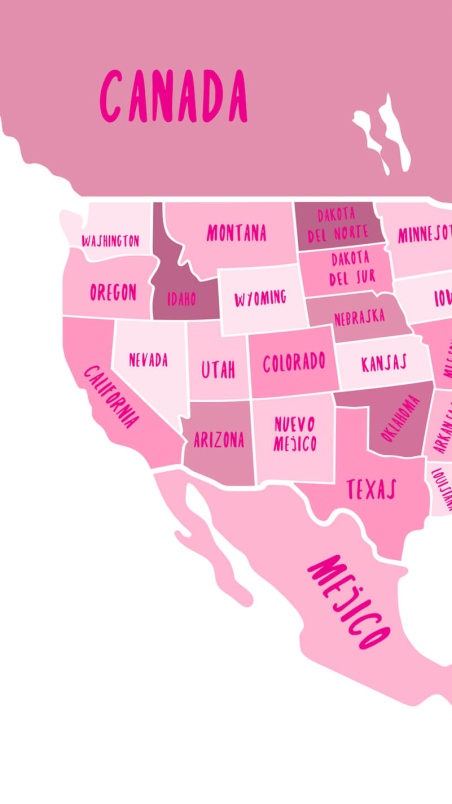Teen decor map