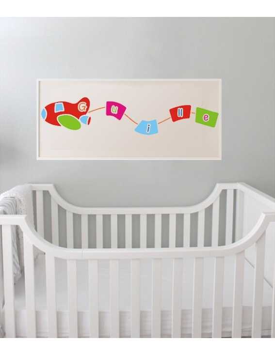 Personalized  Wall Art Plane