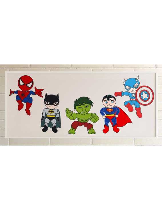 Superheroes Print