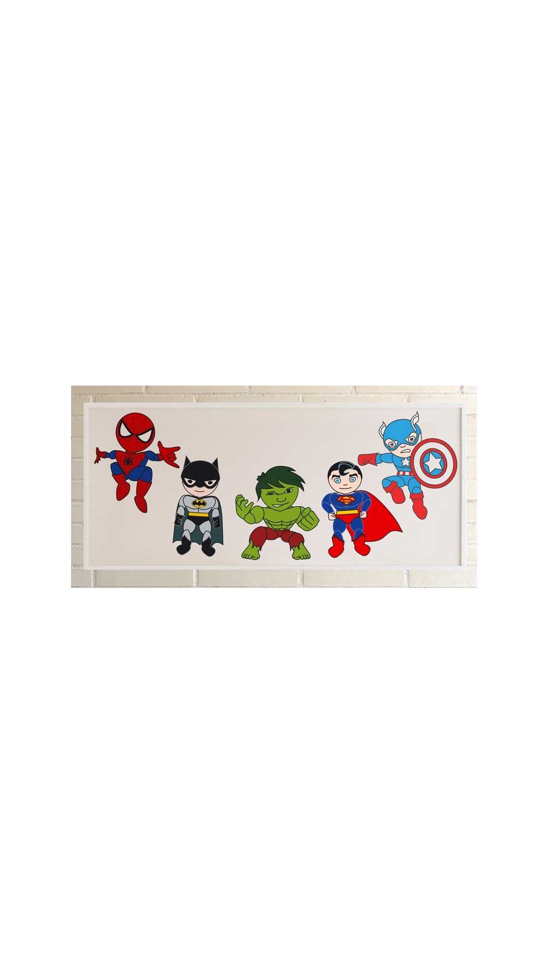 Superheroes Print