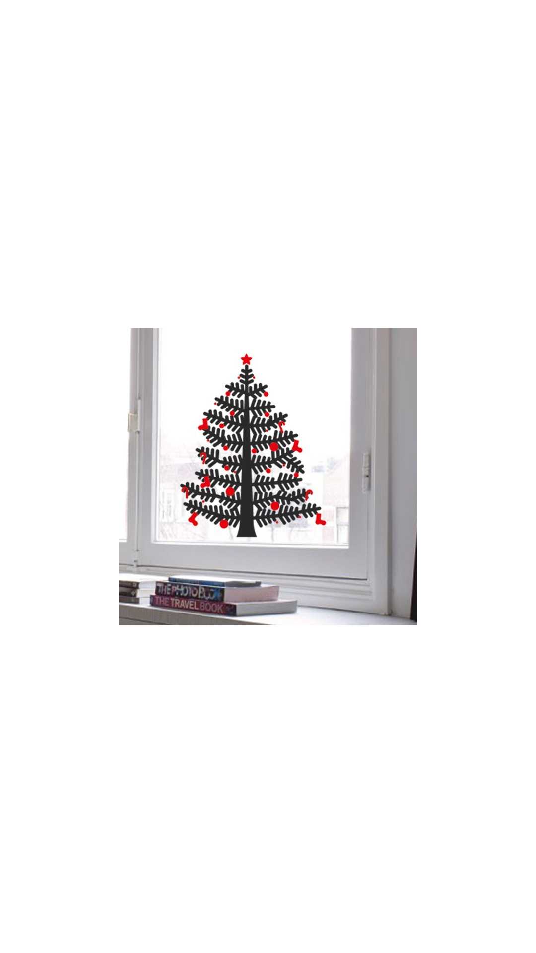 christmas tree decal small