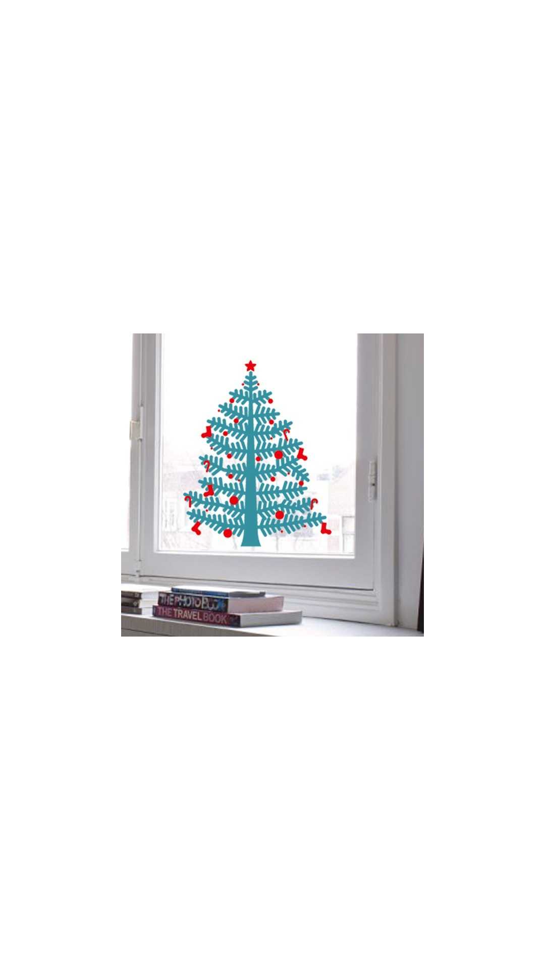 christmas tree decal small
