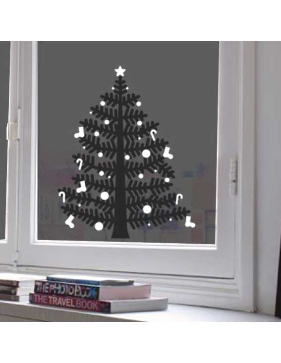 christmas tree decal small