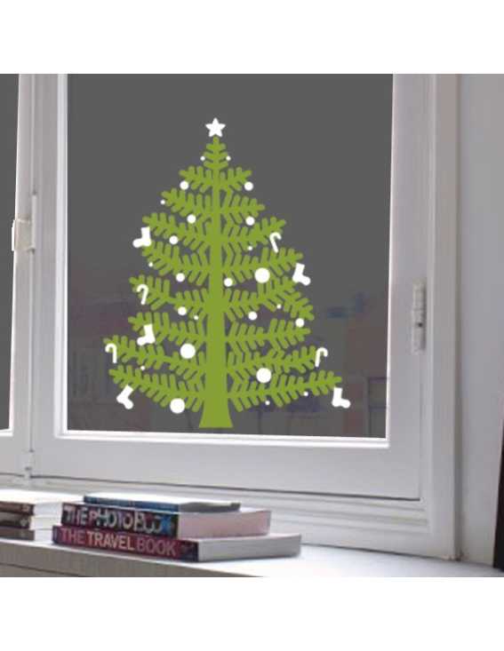 christmas tree decal small