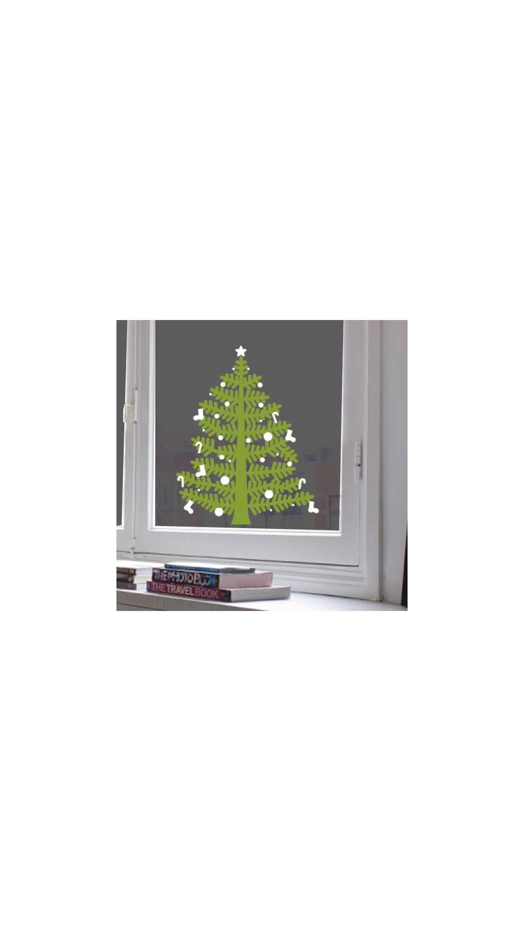 christmas tree decal small