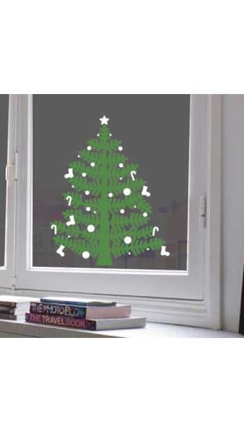 Christmas tree sticker small