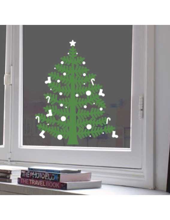 christmas tree decal small