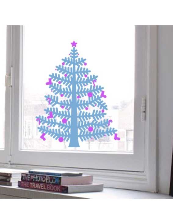 christmas tree decal small