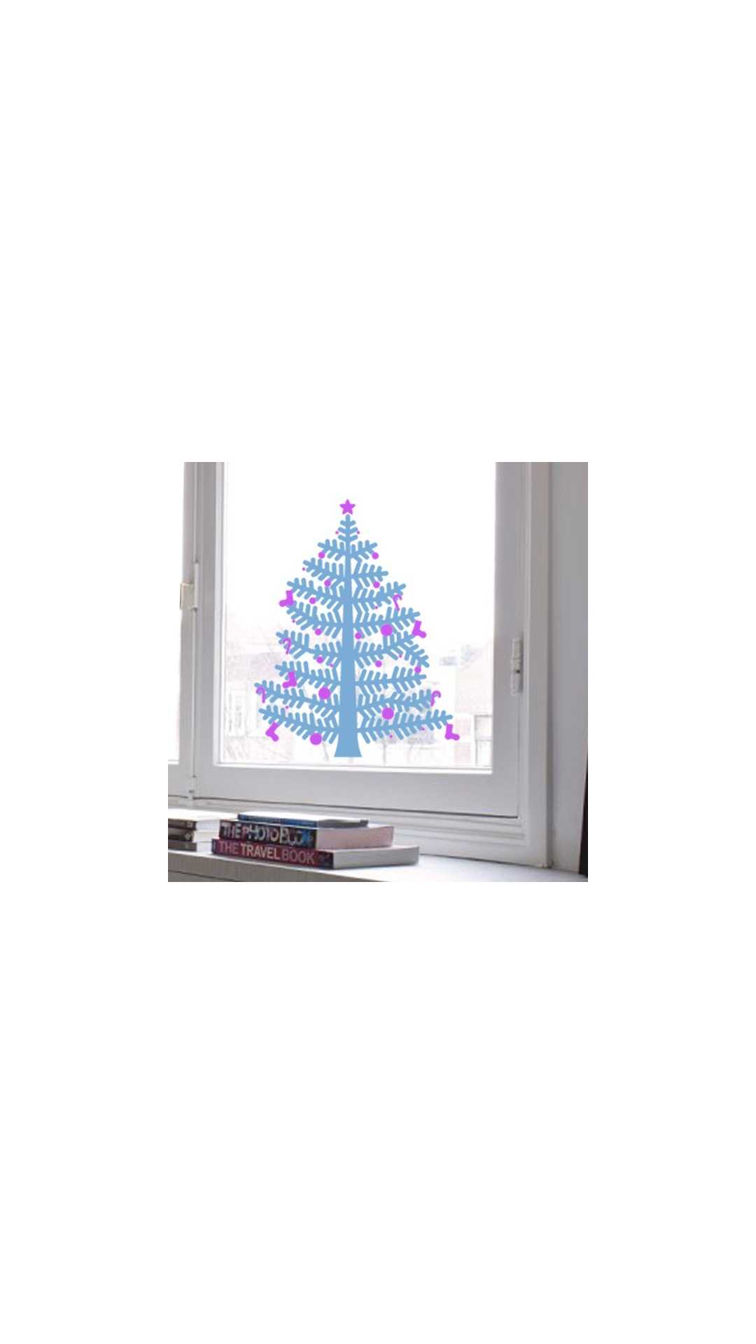 christmas tree decal small