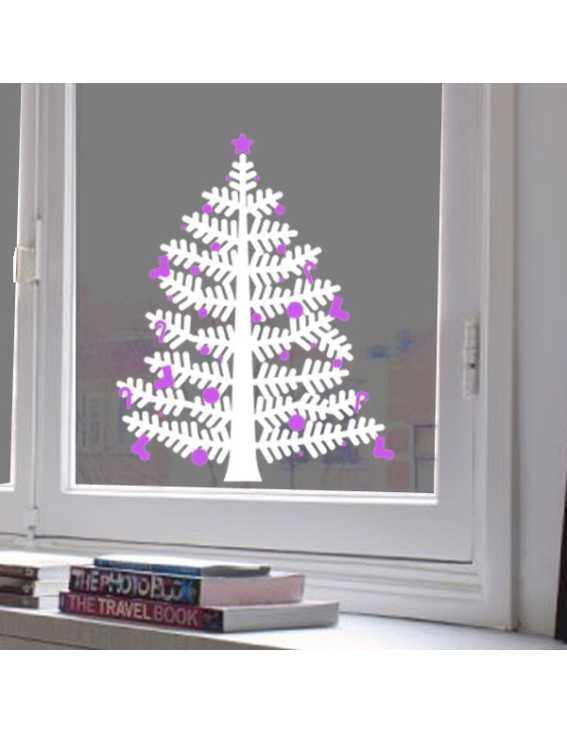 christmas tree decal small