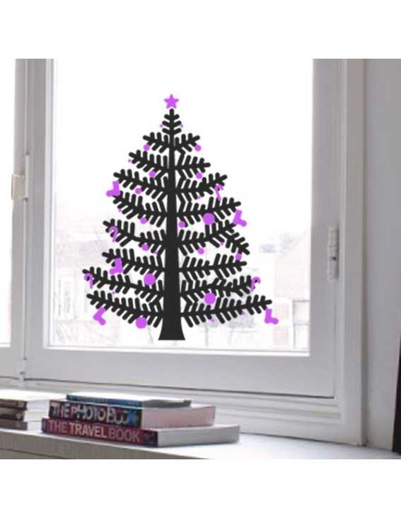 christmas tree decal small