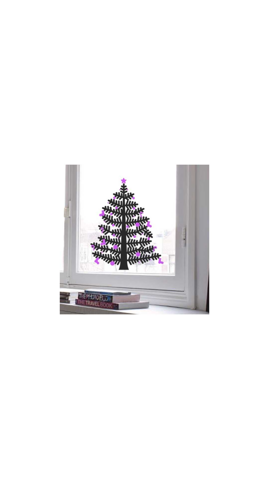 christmas tree decal small