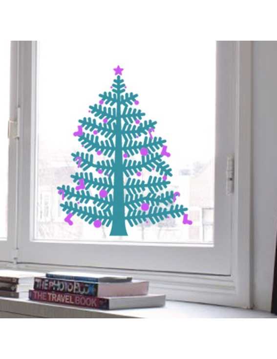 christmas tree decal small