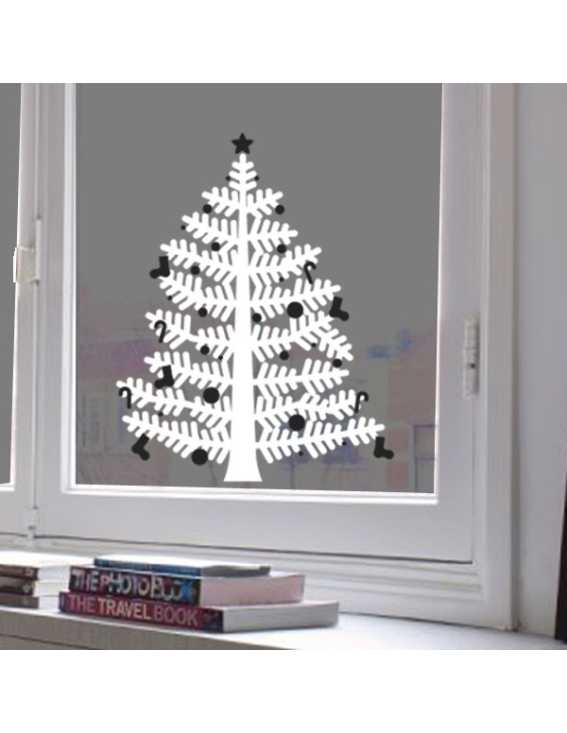 christmas tree decal small