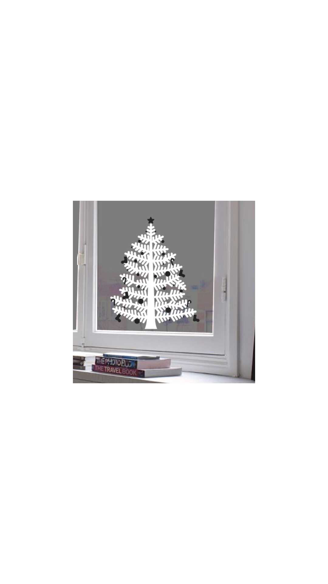 christmas tree decal small