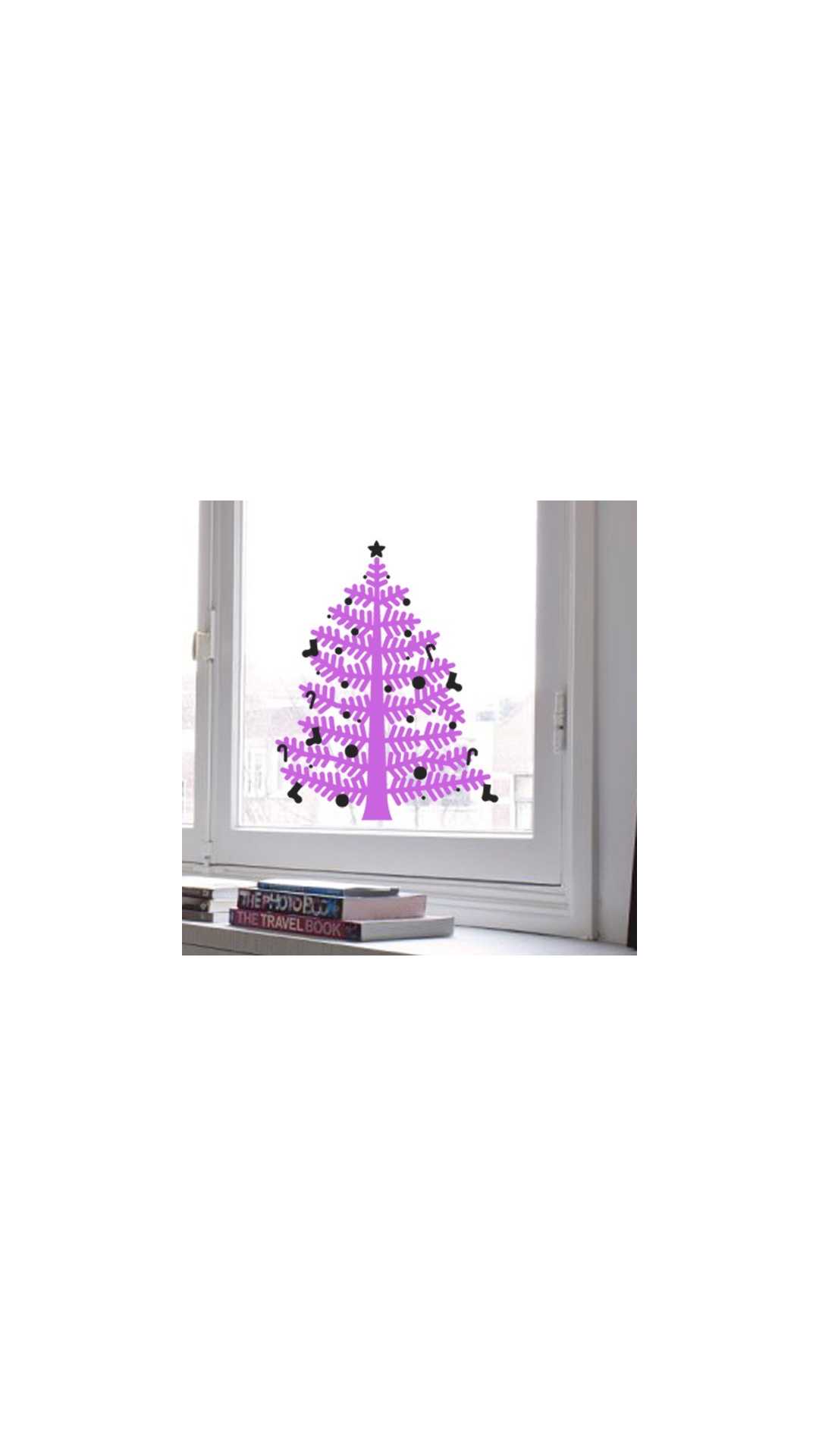 christmas tree decal small