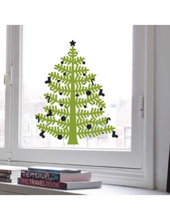 christmas tree decal small