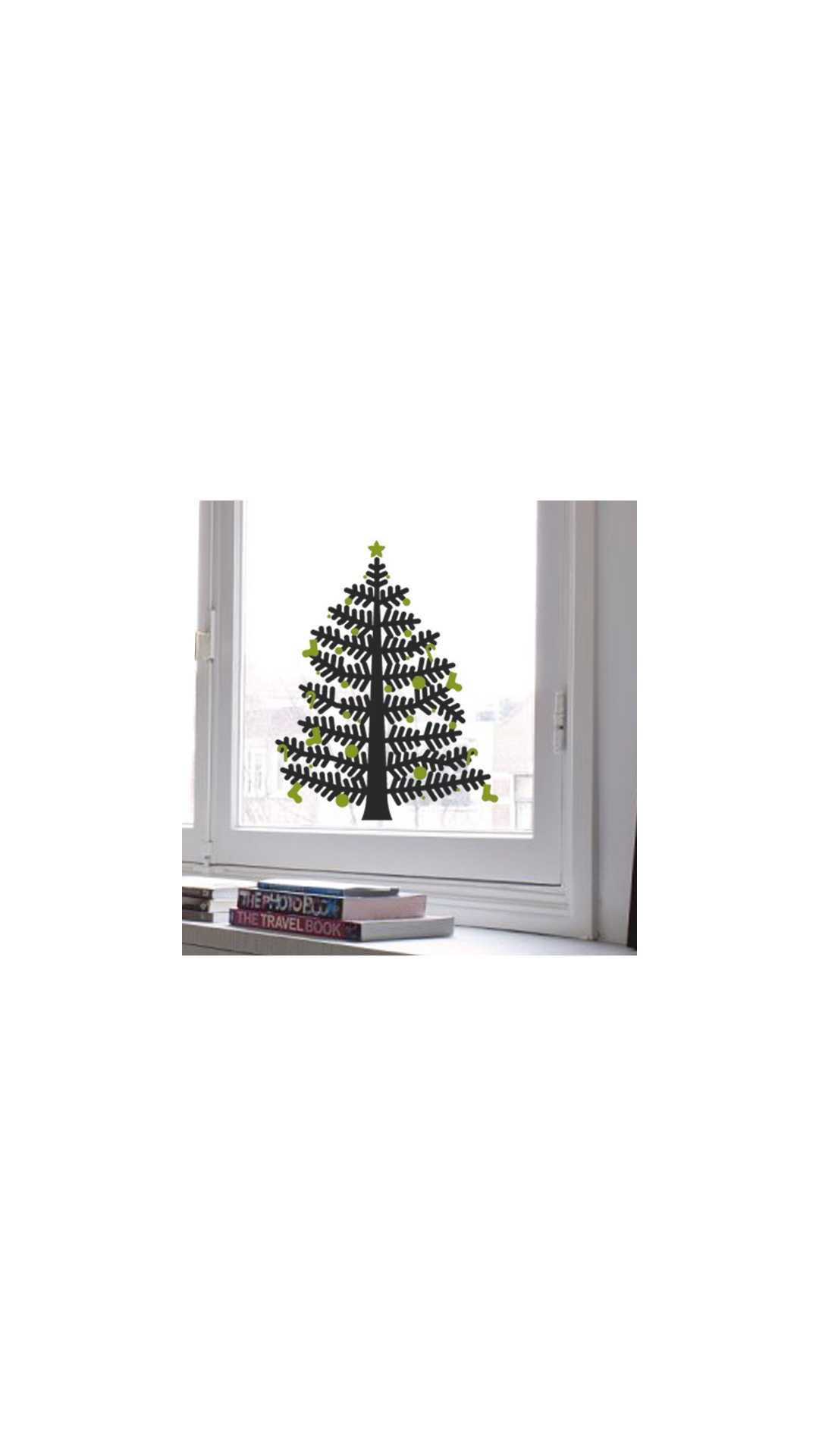 christmas tree decal small