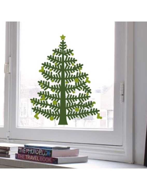 christmas tree decal small