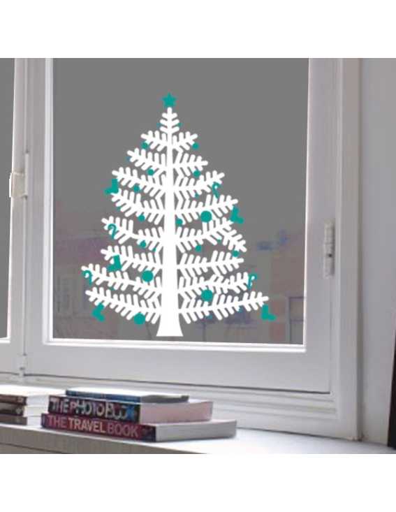 christmas tree decal small