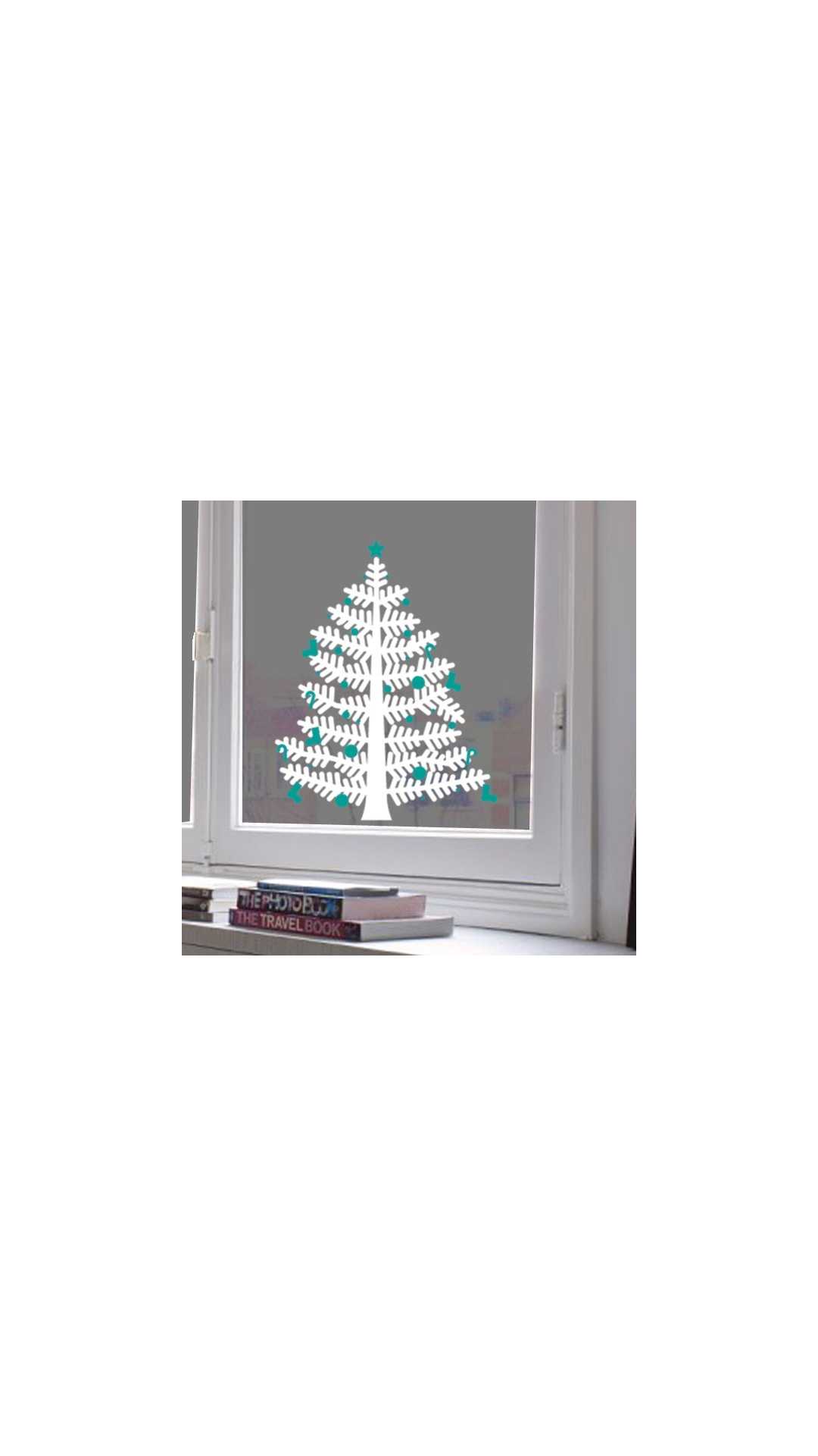 christmas tree decal small