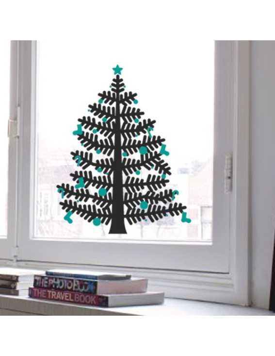 christmas tree decal small