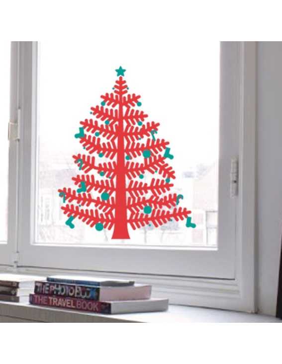 christmas tree decal small