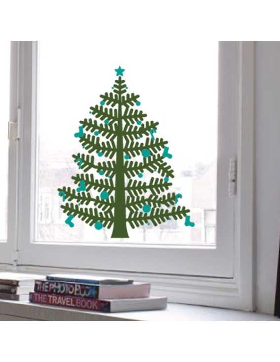 christmas tree decal small