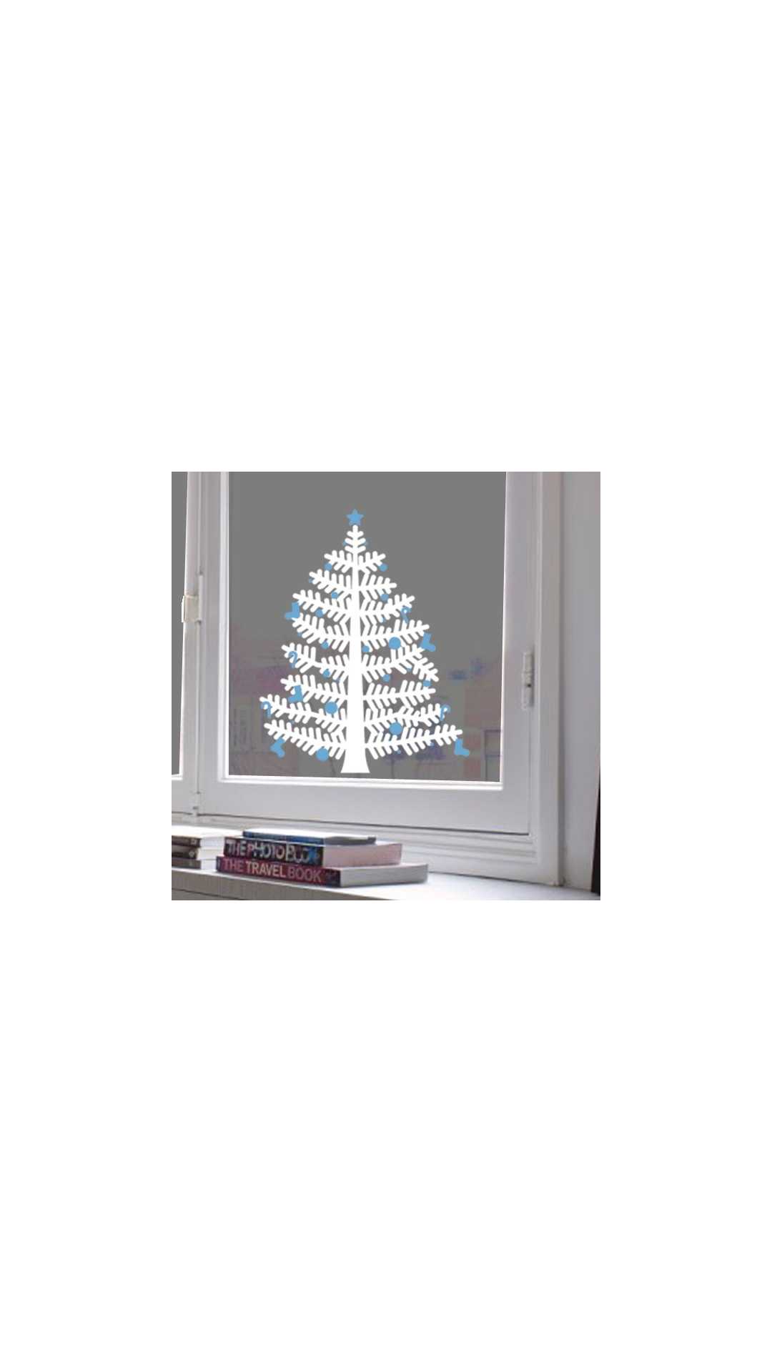 christmas tree decal small