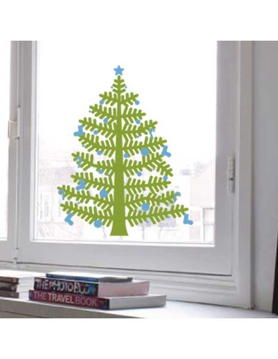 christmas tree decal small