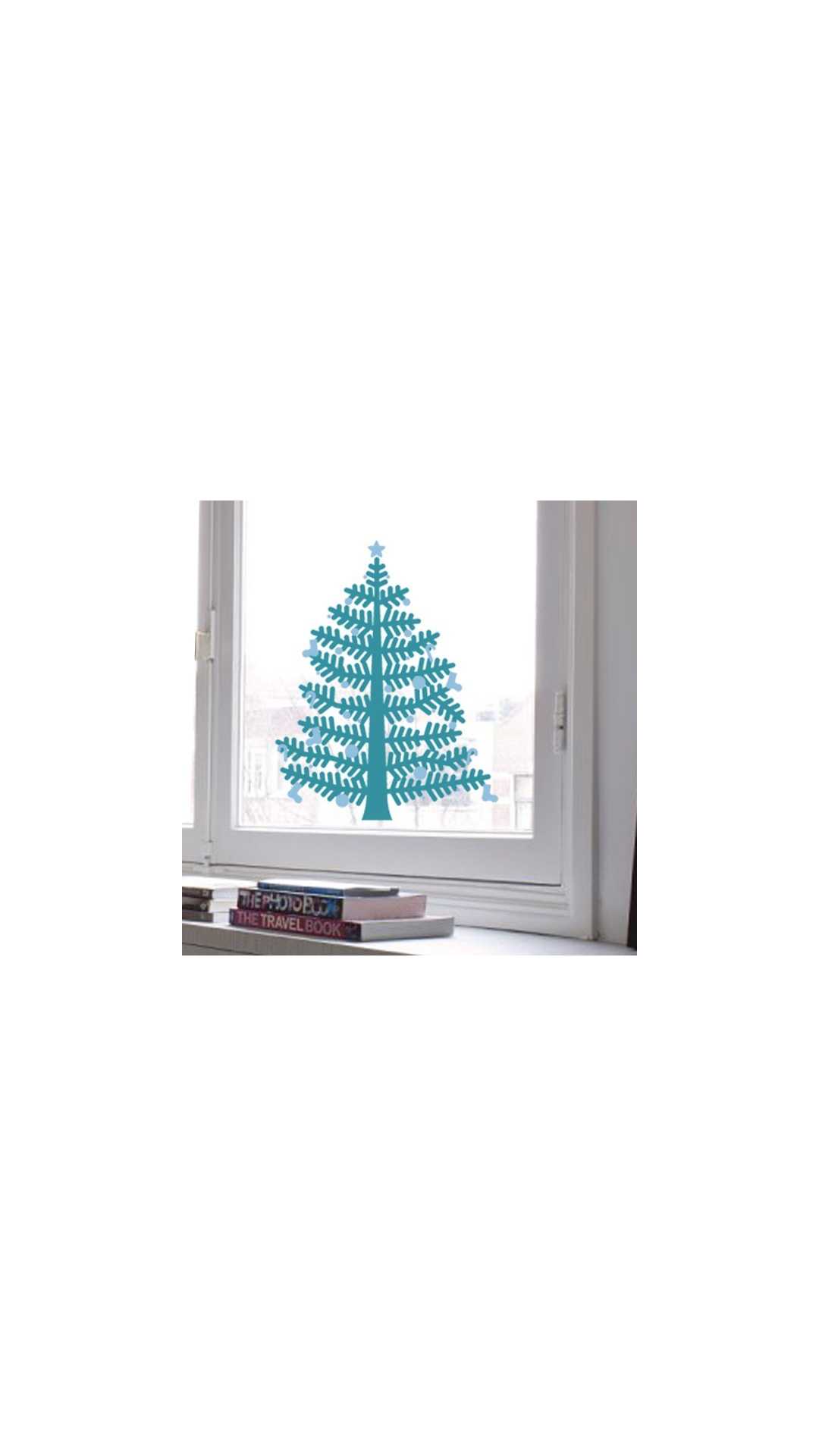 christmas tree decal small