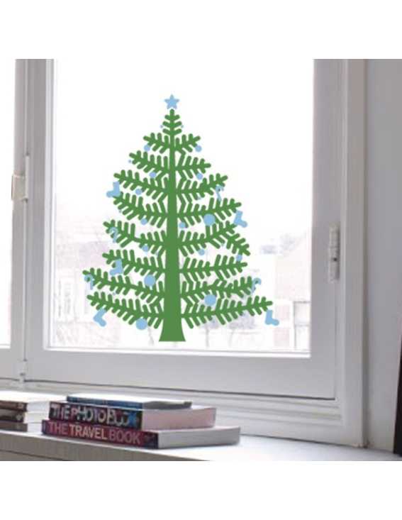 christmas tree decal small
