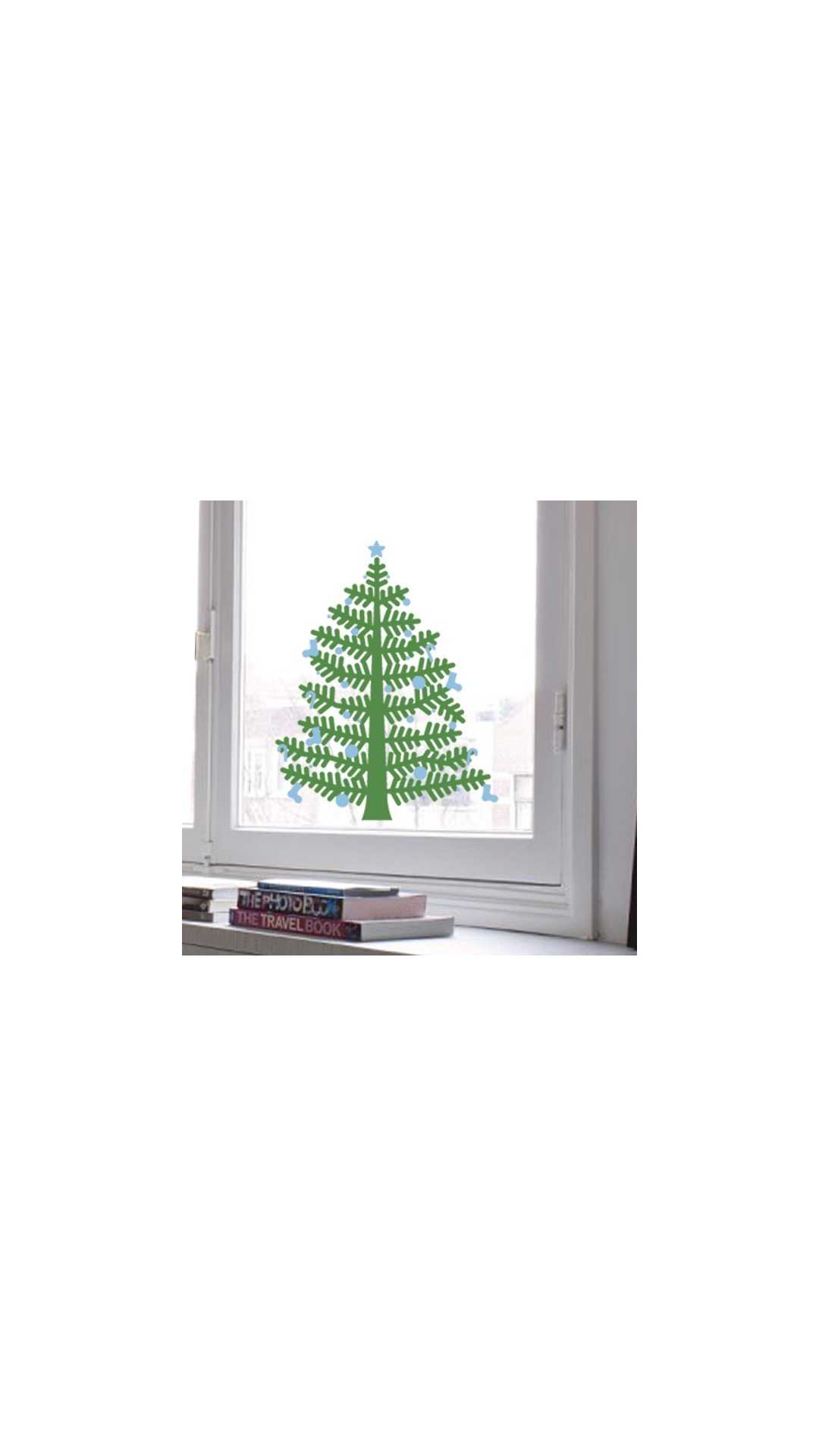 christmas tree decal small
