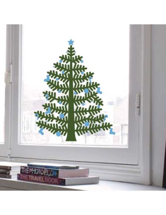 christmas tree decal small