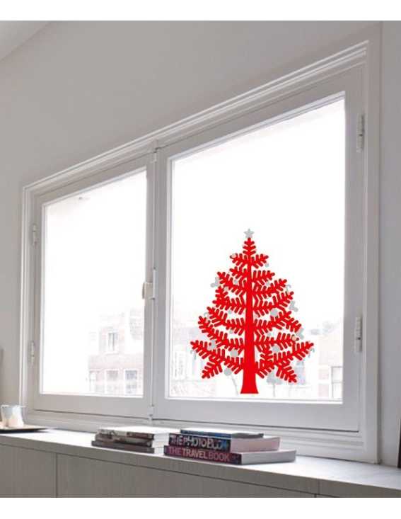 christmas tree decal small