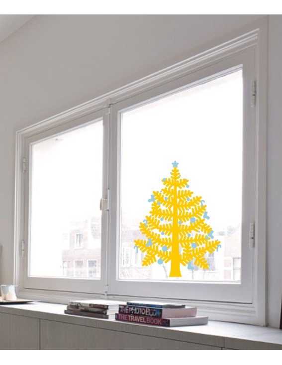 christmas tree decal small