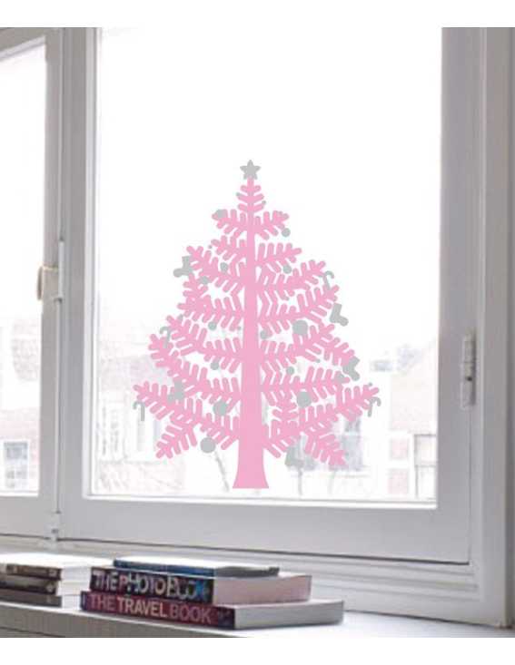 christmas tree decal small