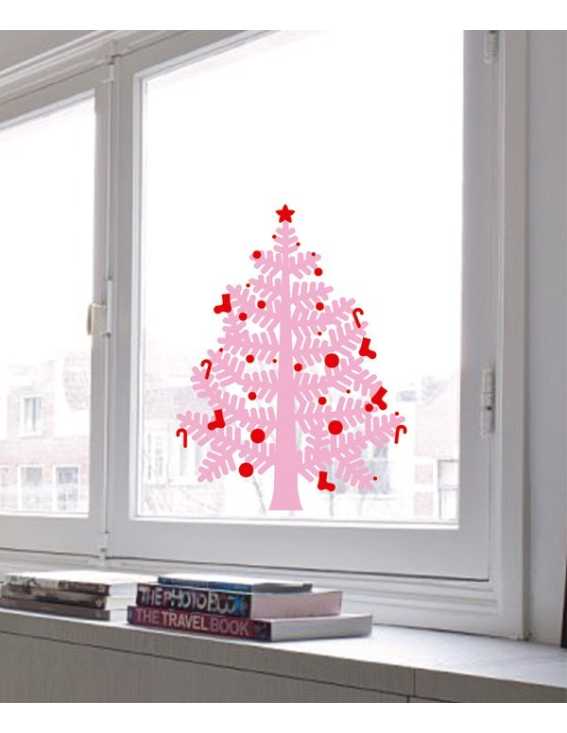 christmas tree decal small