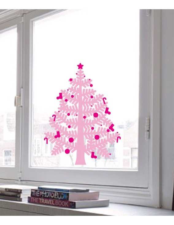 christmas tree decal small