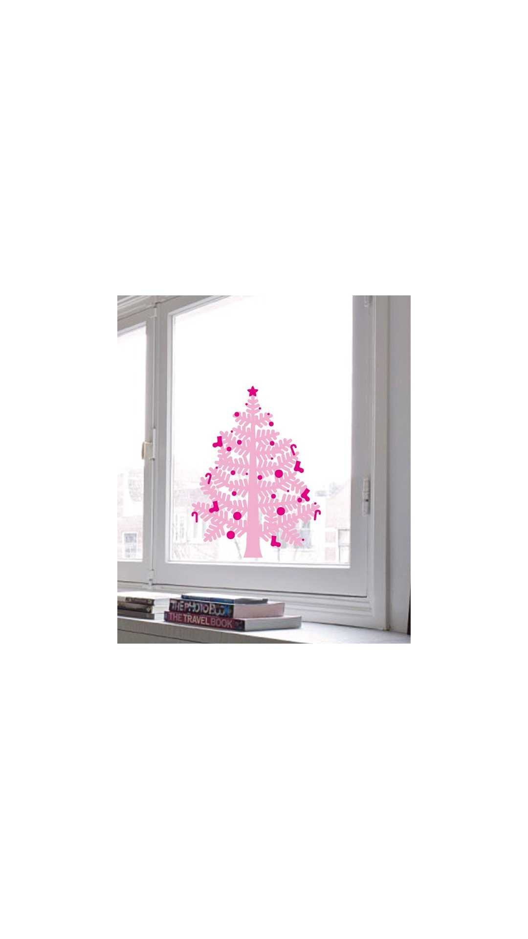 christmas tree decal small