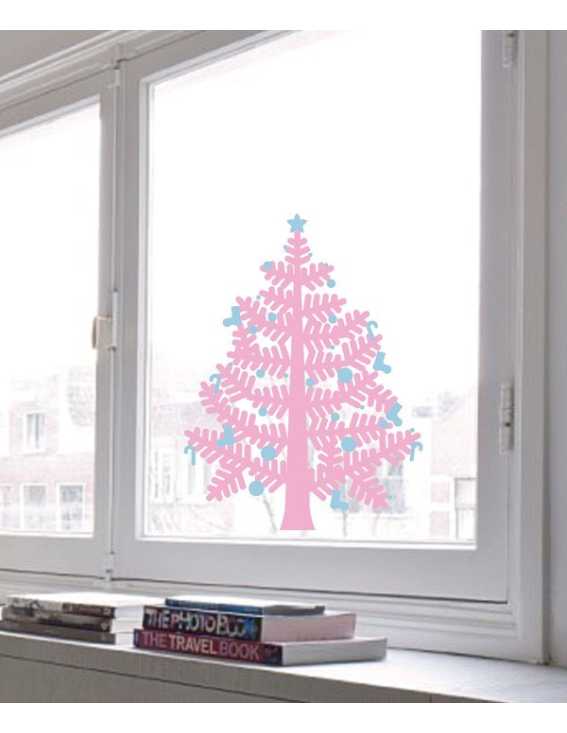 christmas tree decal small