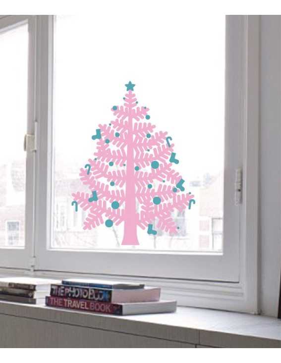 christmas tree decal small