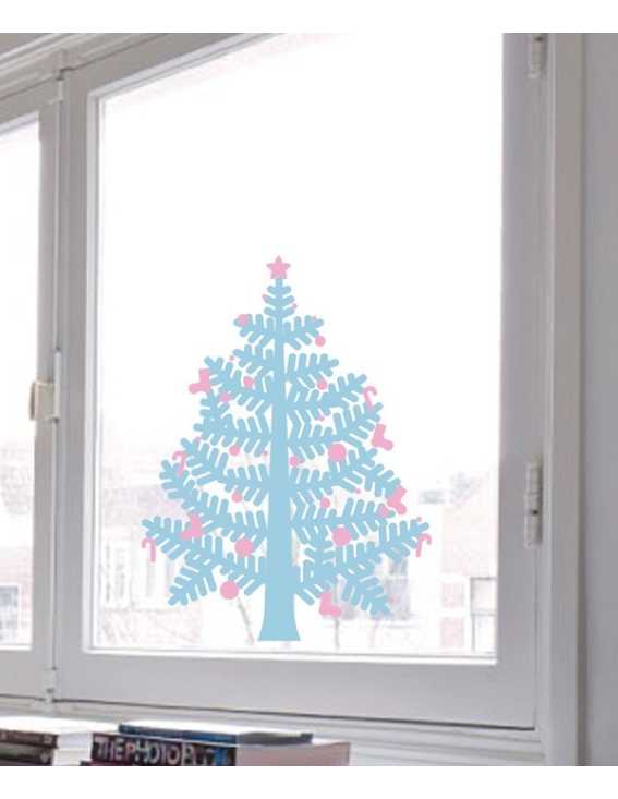christmas tree decal small