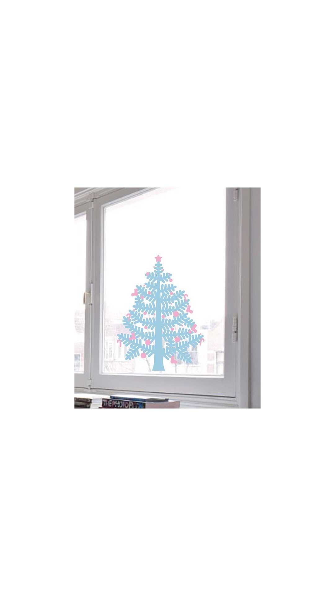 christmas tree decal small